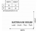 Bathroom Rules Quotes Wall Decal Bathroom Rules Quotes Wall Decal Motivational Vinyl Art Stickers